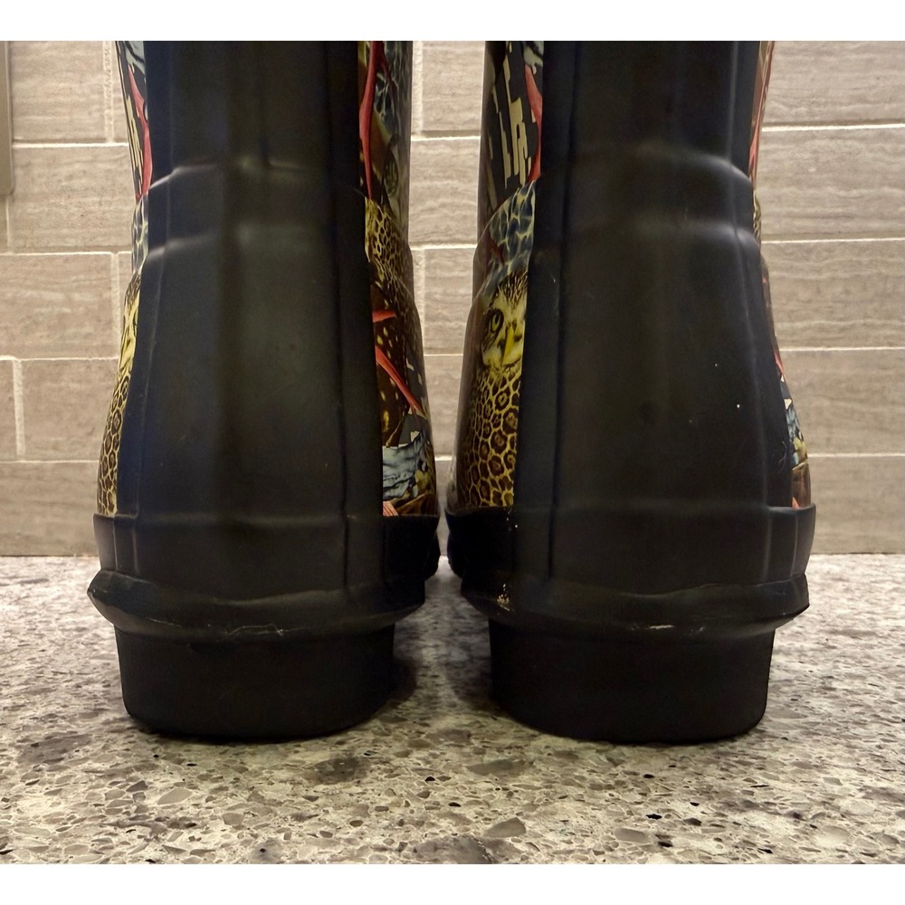 Wmns Rare Hunter x Mat Maitland Hyper Normal Ltd. Ed Tall Rainboots 9/EU 40-41 - Picture 8 of 13
